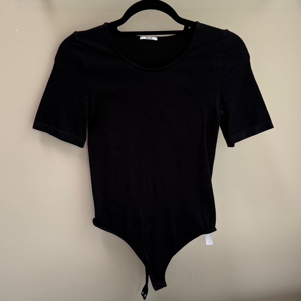 Wolford Black shirt sleeve body suit